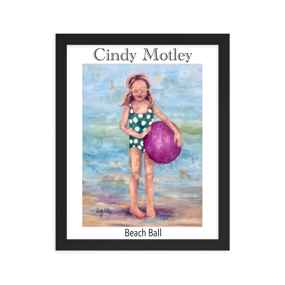 Beach Ball Framed poster