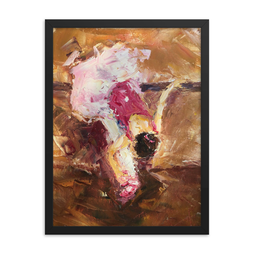 The Warm Up By Cindy Motley Framed poster