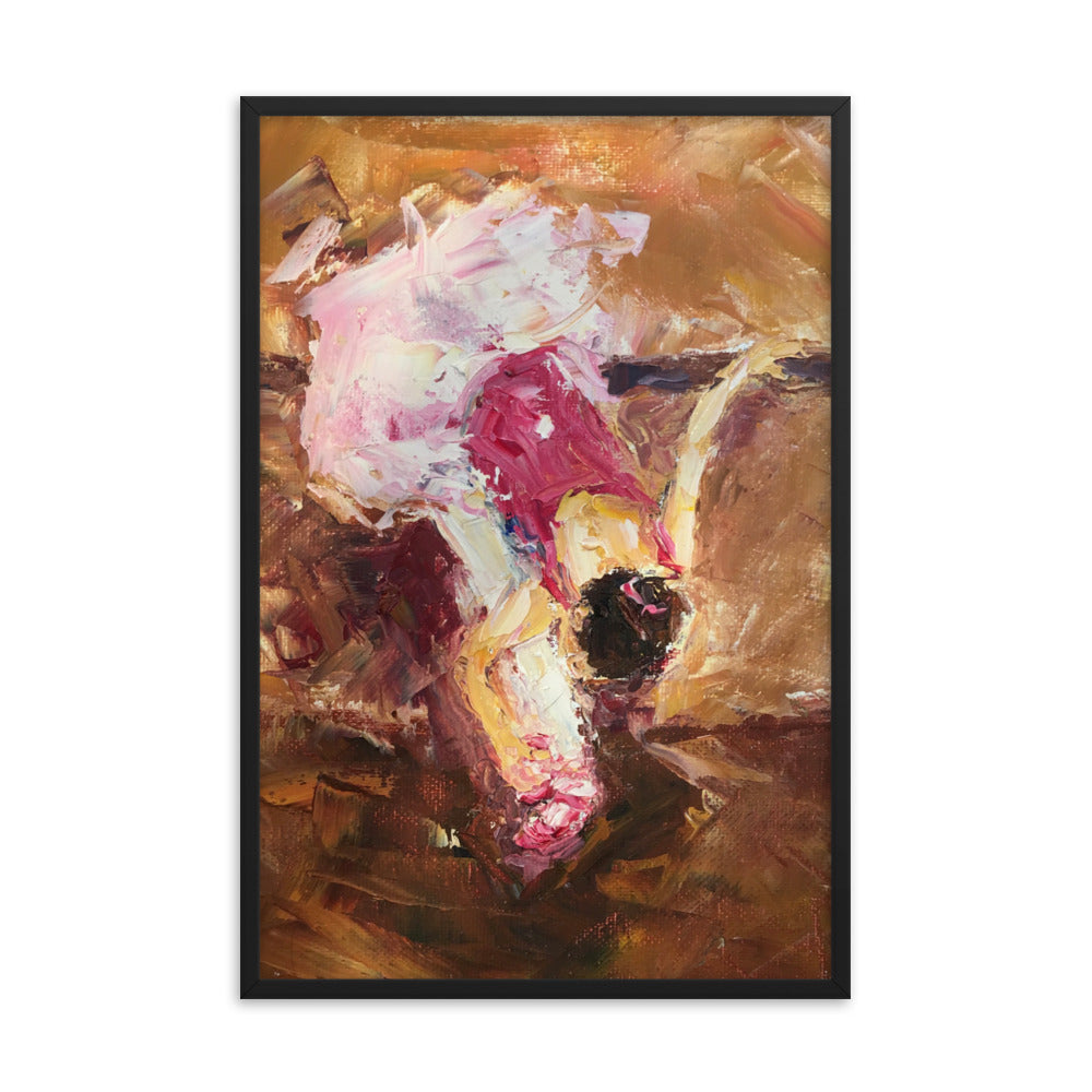 The Warm Up By Cindy Motley Framed poster