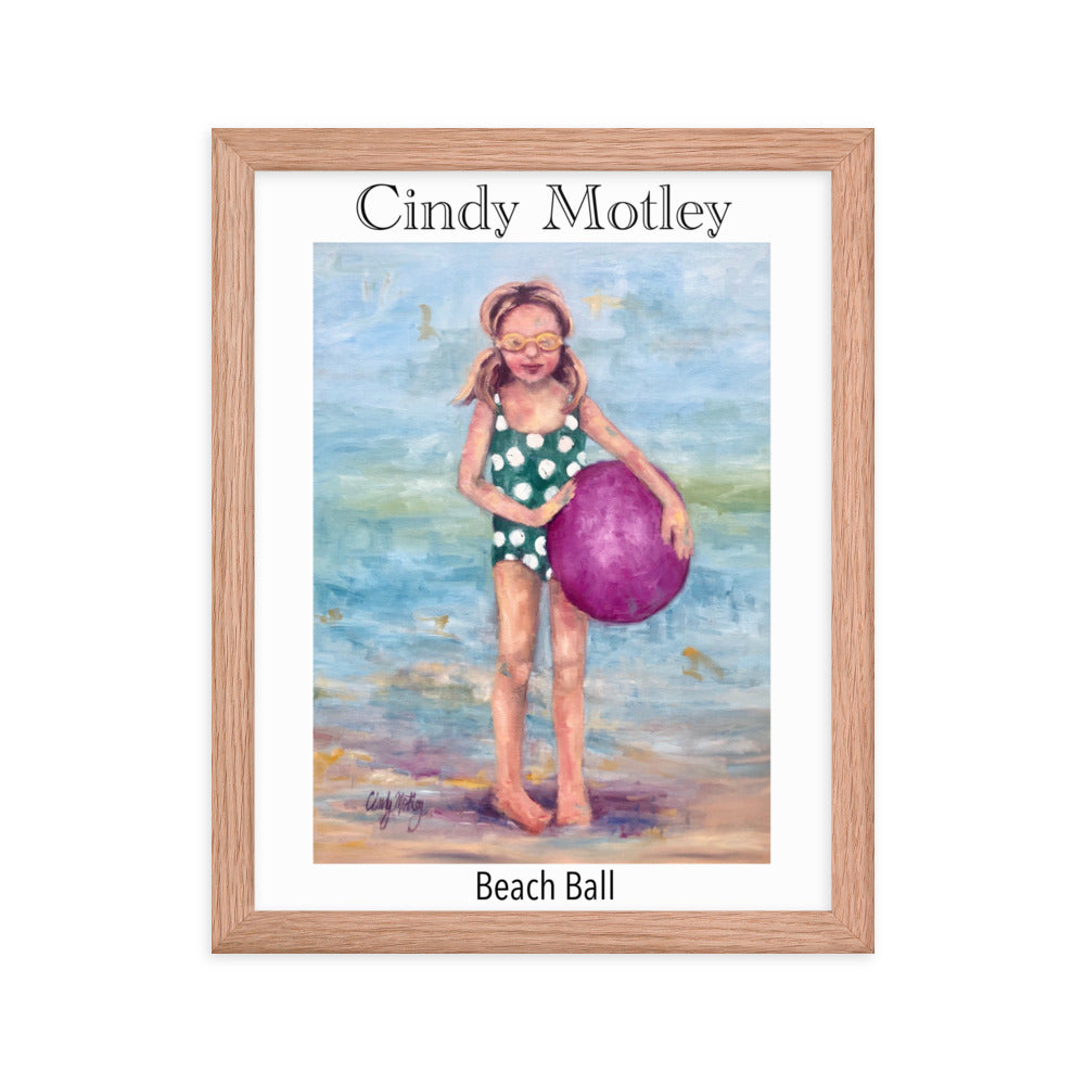 Beach Ball Framed poster