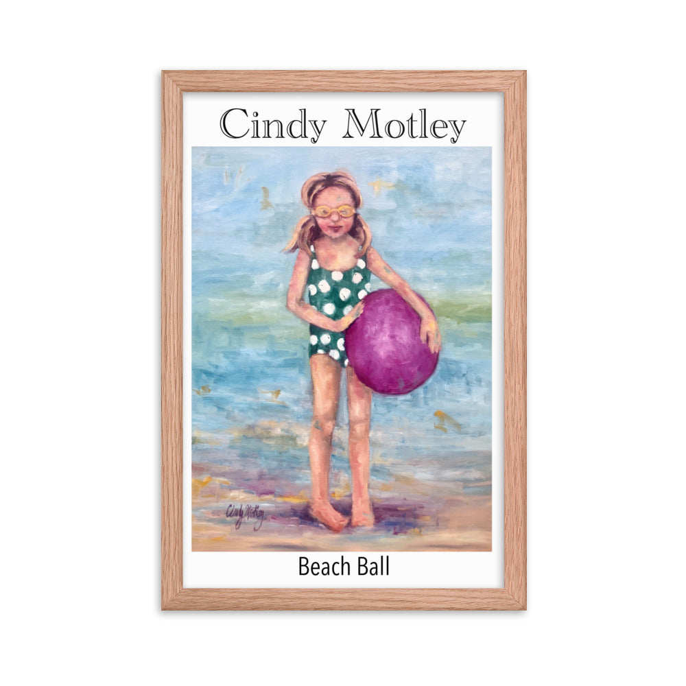Beach Ball Framed poster