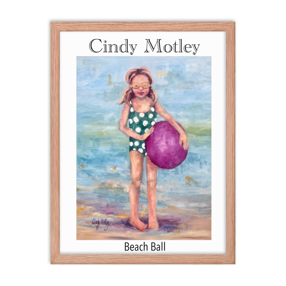 Beach Ball Framed poster
