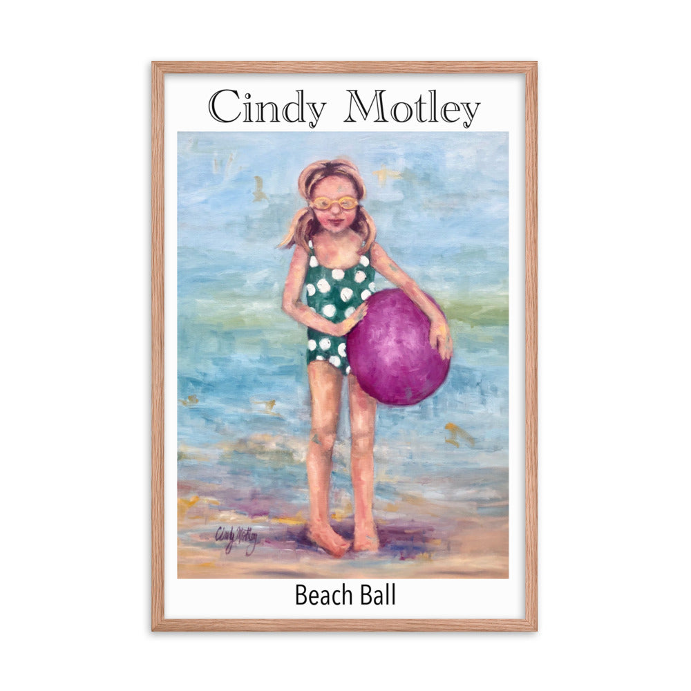 Beach Ball Framed poster