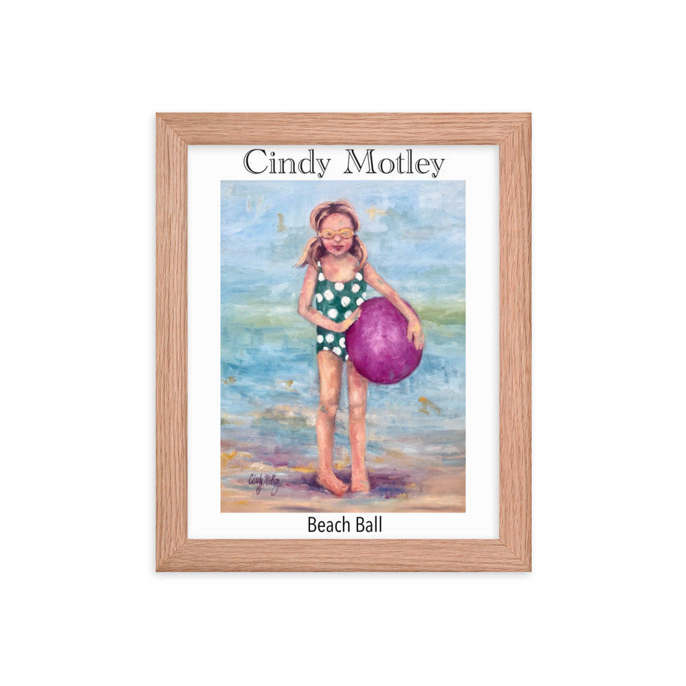 Beach Ball Framed poster