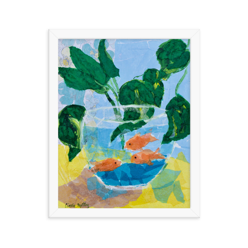 Three Goldies By Cindy Motley Framed poster