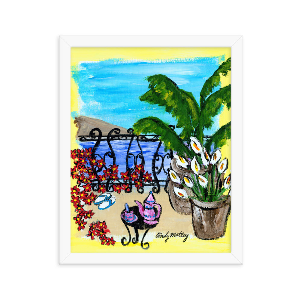 Flip Flops By Cindy Motley Framed poster