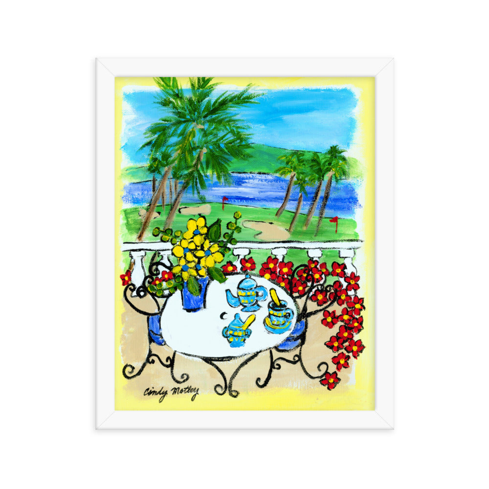 Golf By Cindy Motley Framed poster