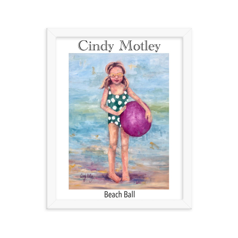 Beach Ball Framed poster