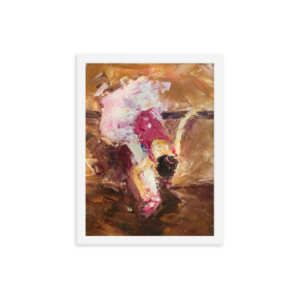 The Warm Up By Cindy Motley Framed poster
