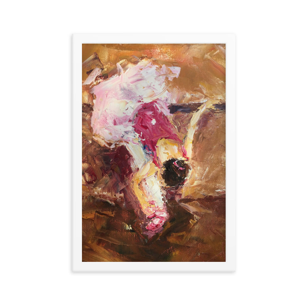 The Warm Up By Cindy Motley Framed poster