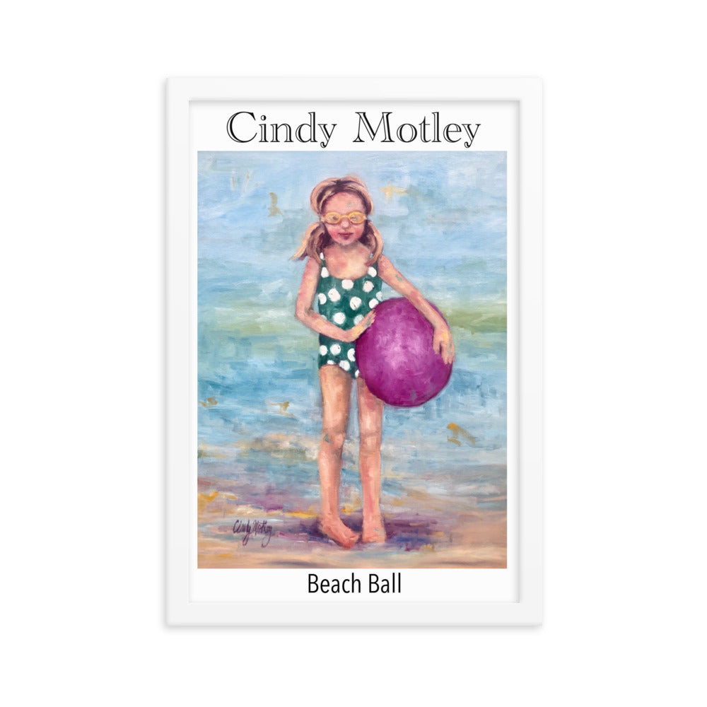 Beach Ball Framed poster