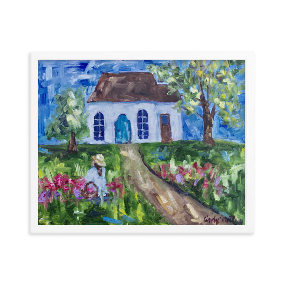 The Gardener by Cindy Motley Framed poster