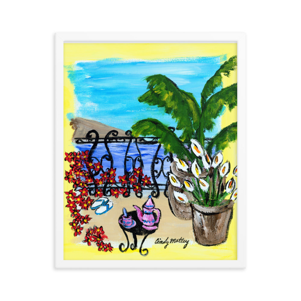 Flip Flops By Cindy Motley Framed poster