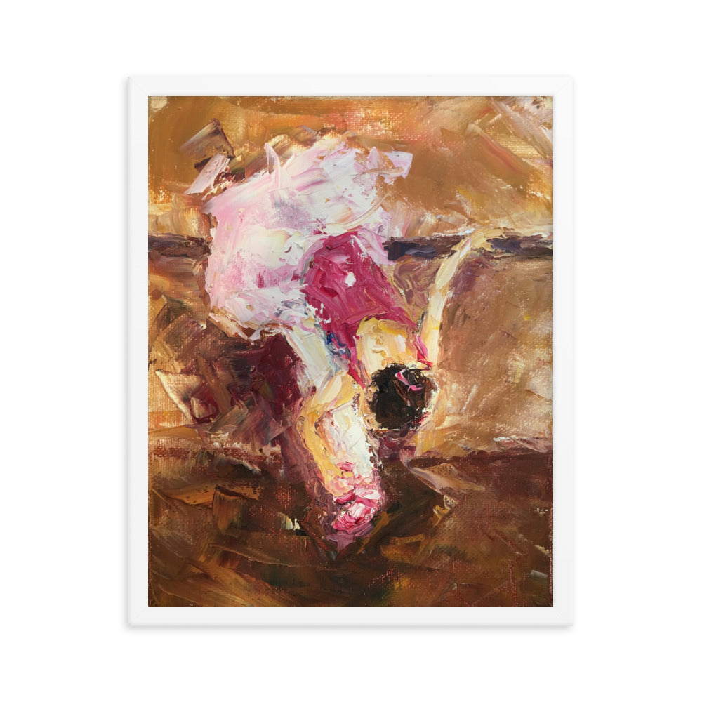 The Warm Up By Cindy Motley Framed poster