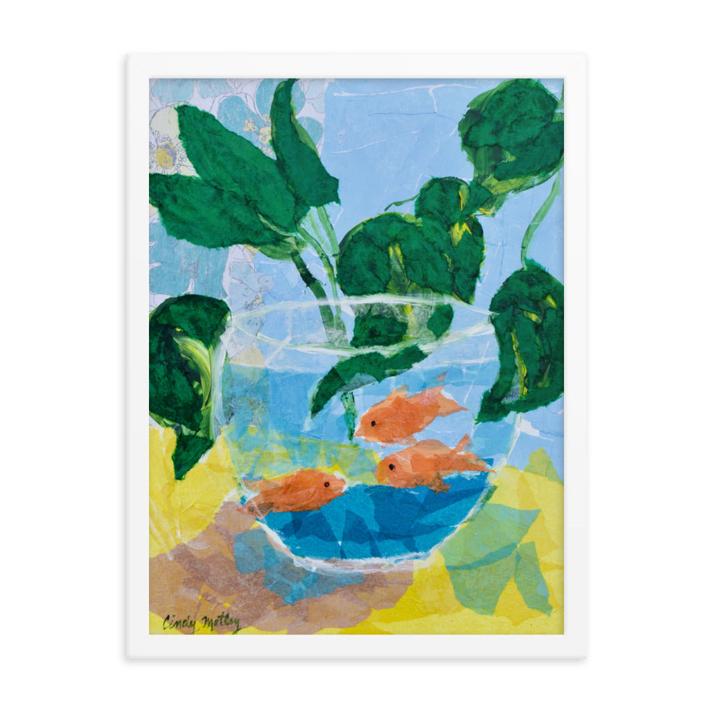 Three Goldies By Cindy Motley Framed poster