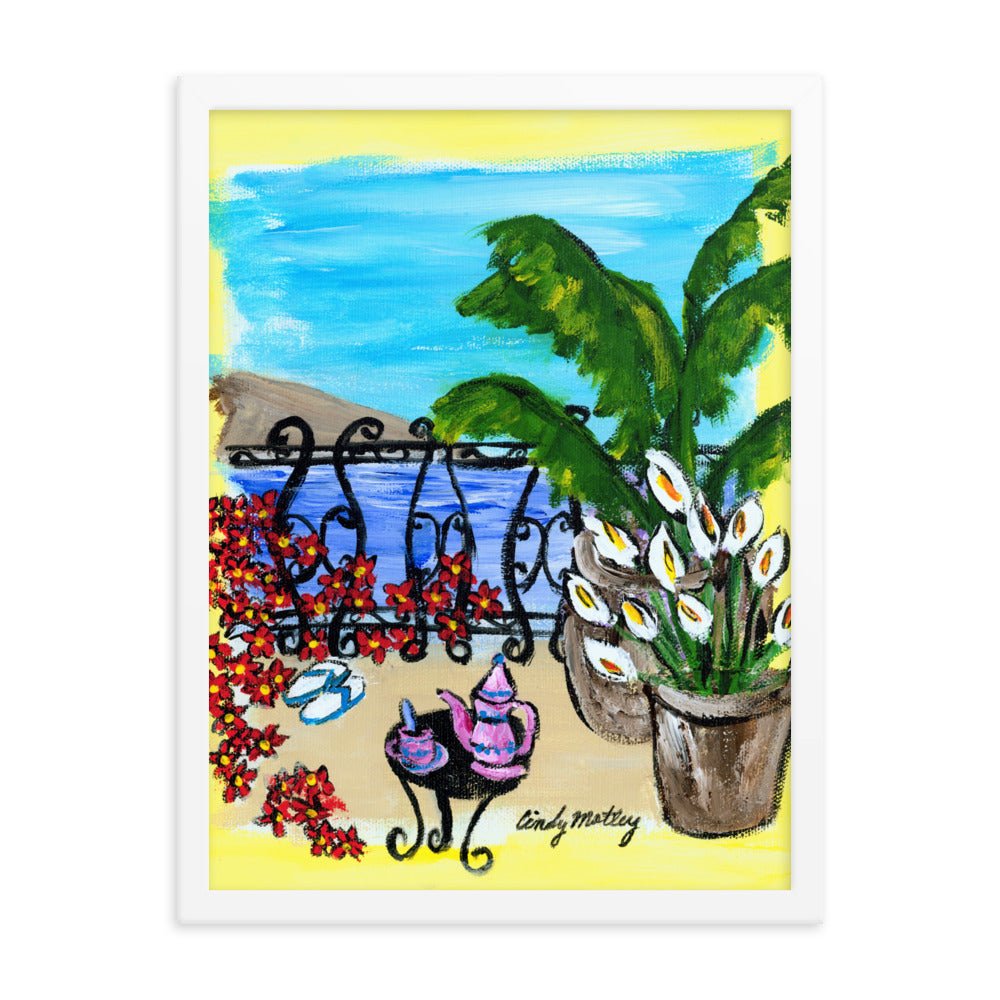 Flip Flops By Cindy Motley Framed poster