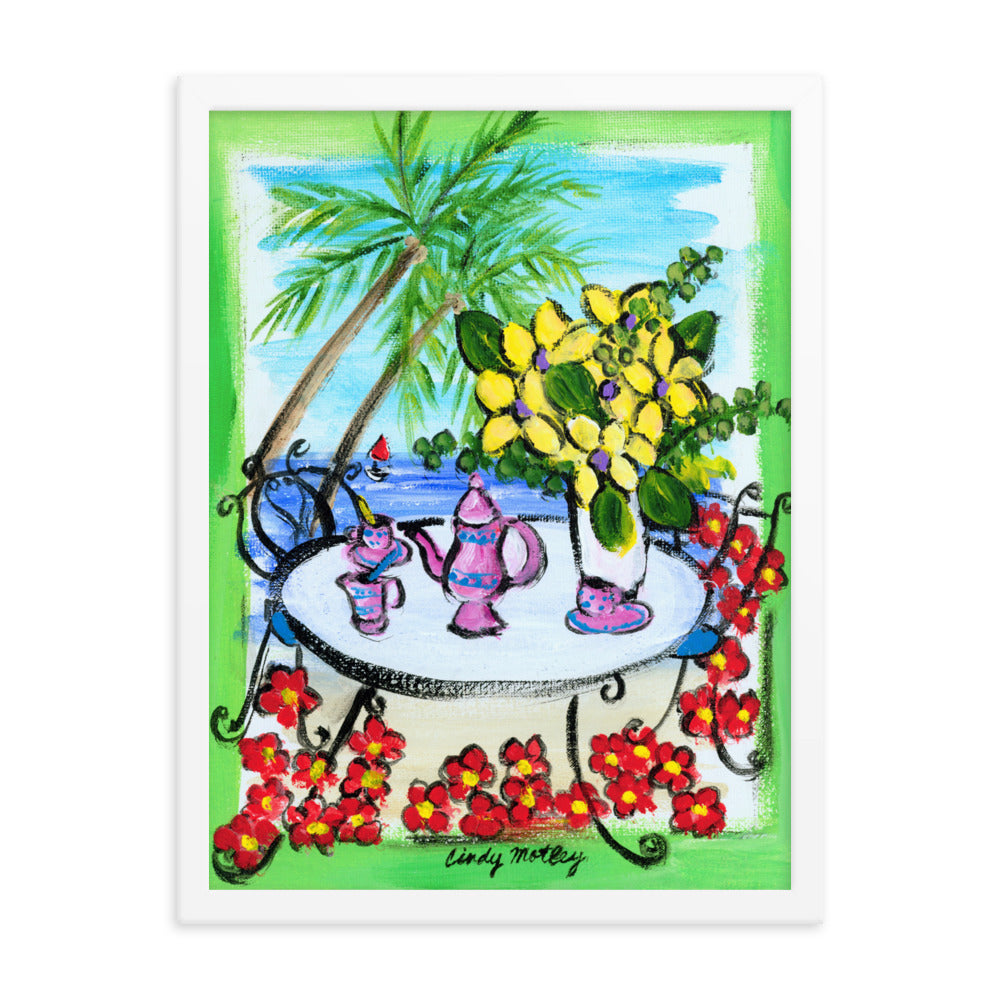 Palms By Cindy Motley Framed poster
