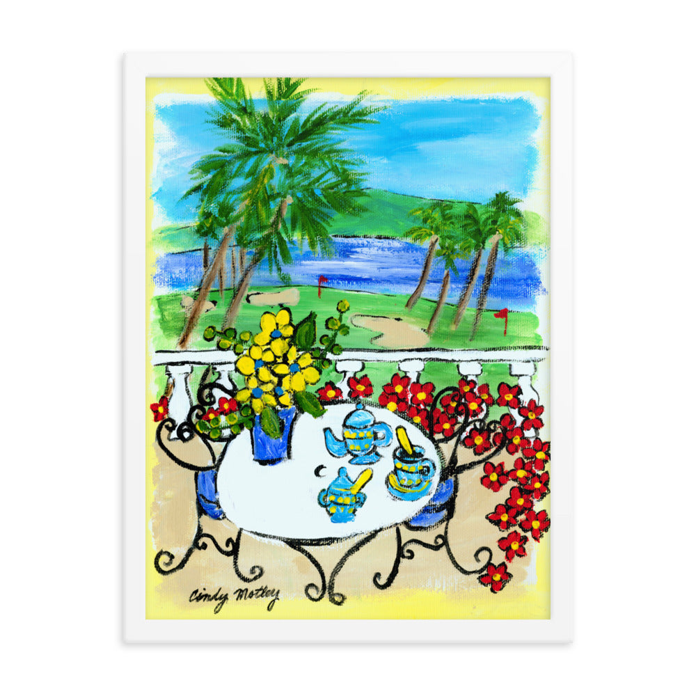 Golf By Cindy Motley Framed poster