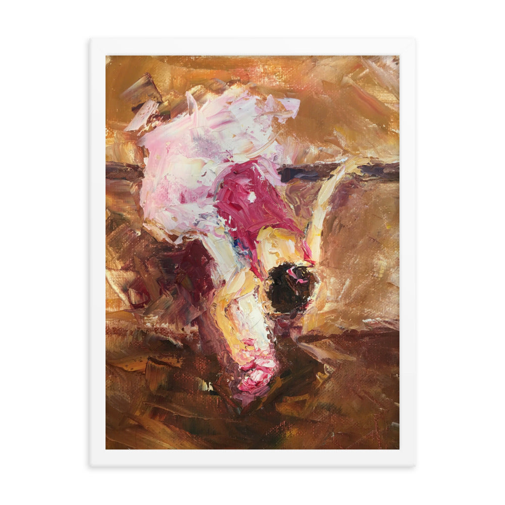 The Warm Up By Cindy Motley Framed poster