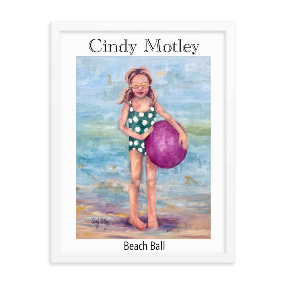 Beach Ball Framed poster