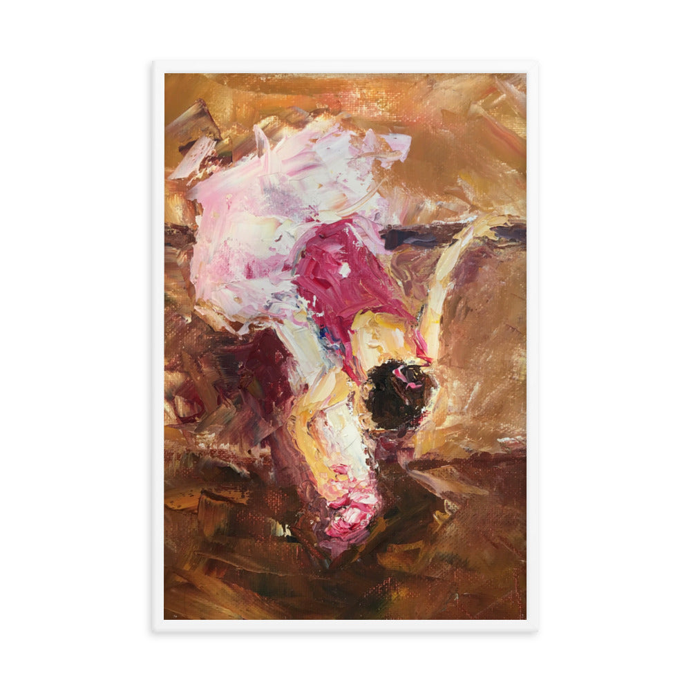 The Warm Up By Cindy Motley Framed poster
