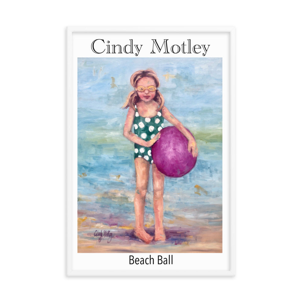 Beach Ball Framed poster