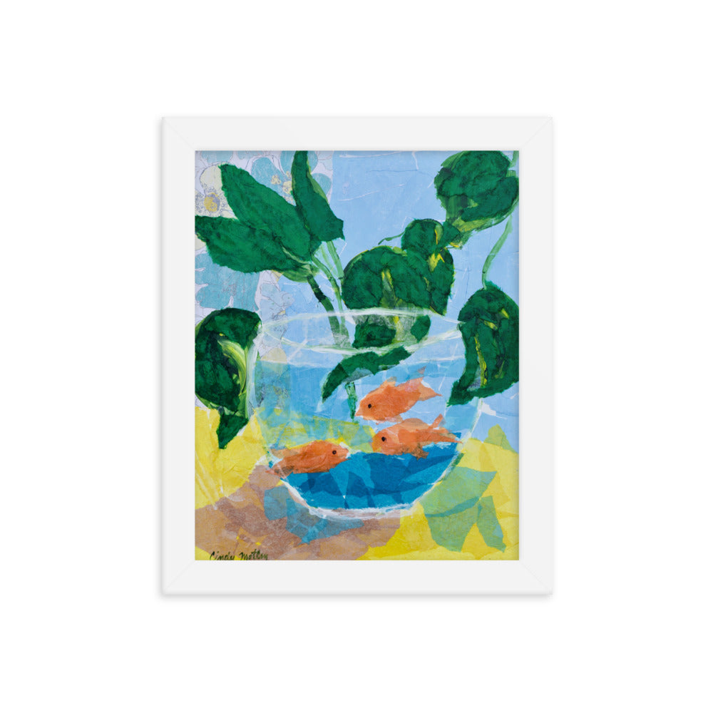 Three Goldies By Cindy Motley Framed poster