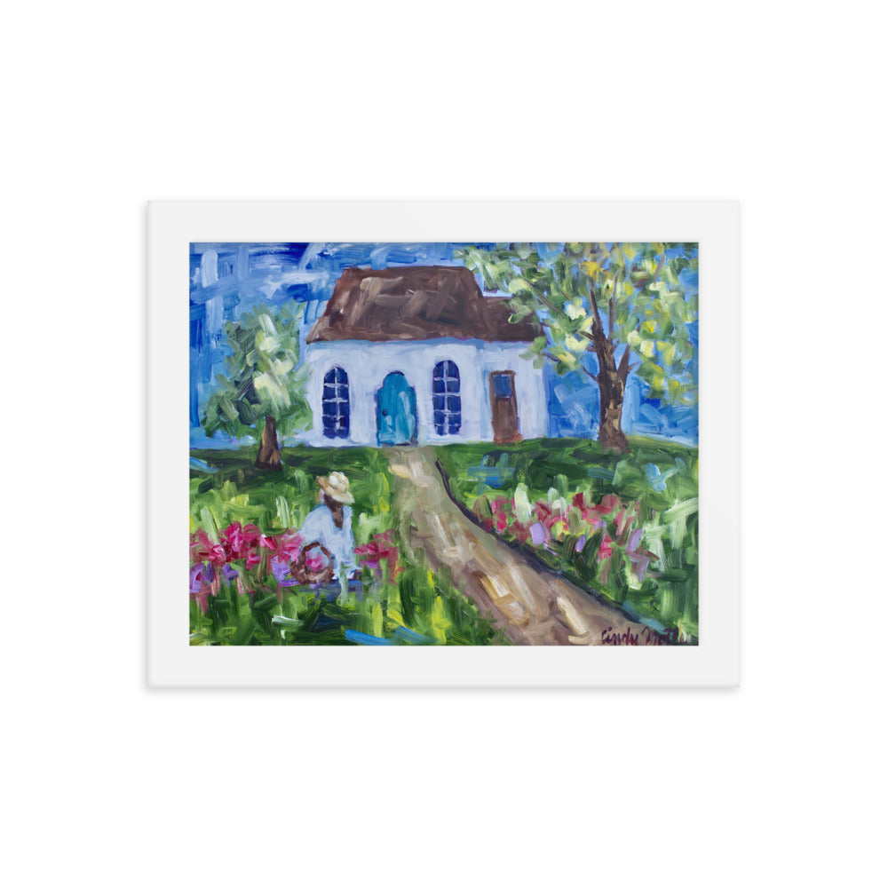 The Gardener by Cindy Motley Framed poster