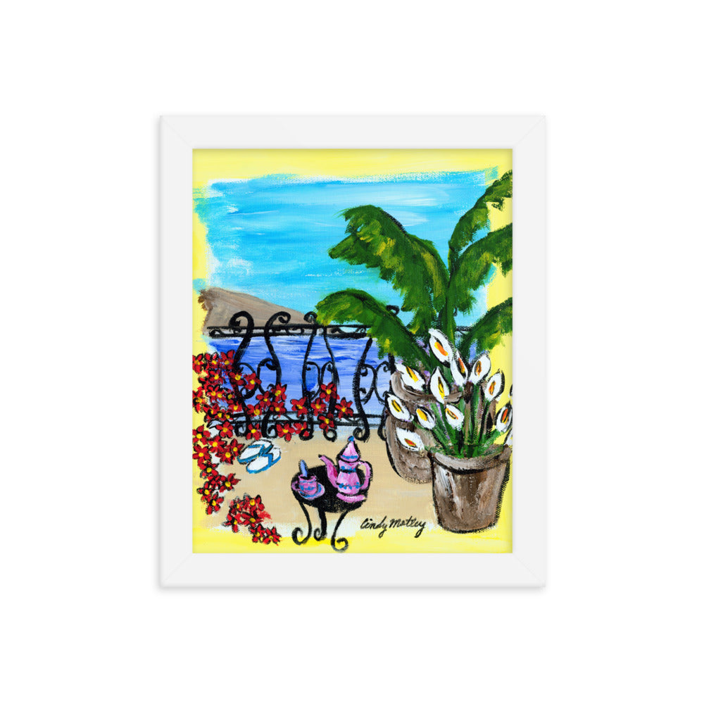 Flip Flops By Cindy Motley Framed poster