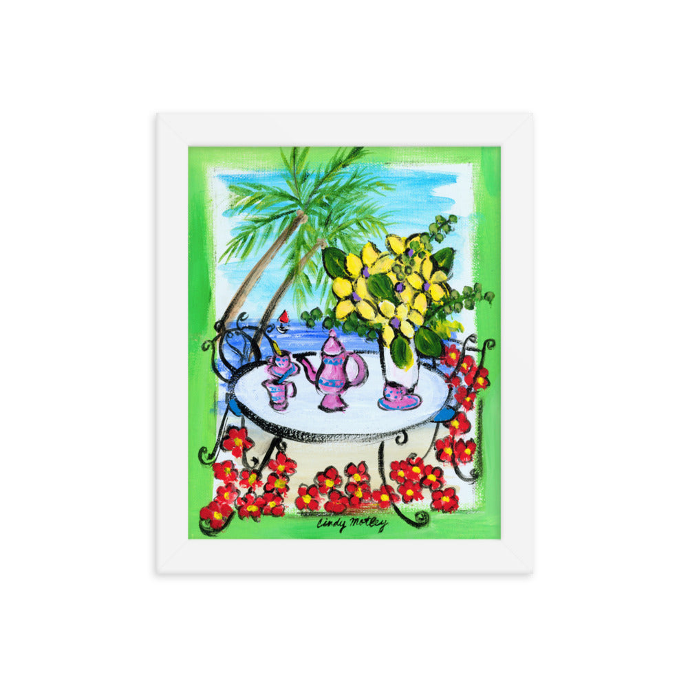 Palms By Cindy Motley Framed poster