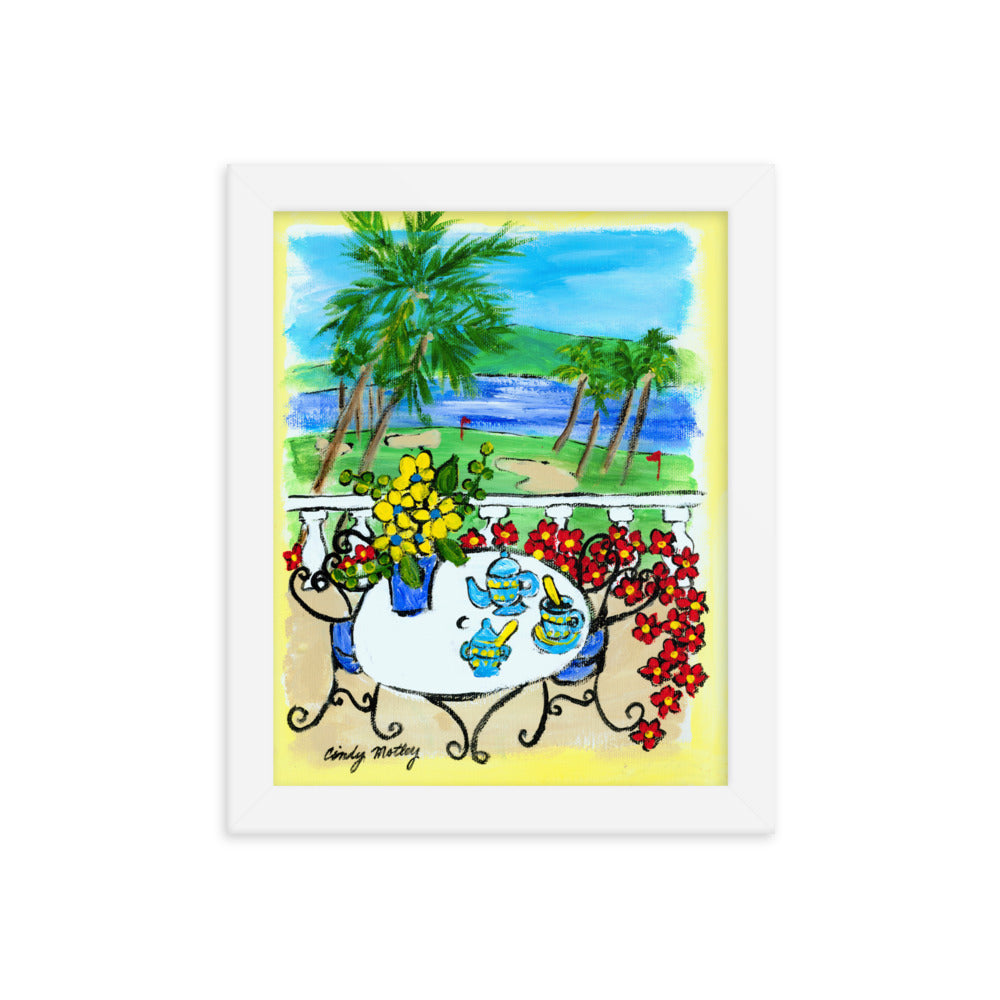 Golf By Cindy Motley Framed poster