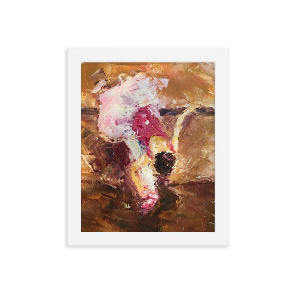 The Warm Up By Cindy Motley Framed poster
