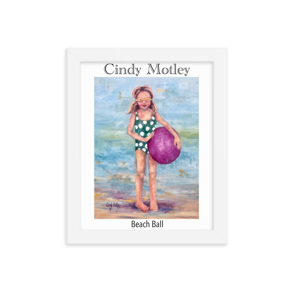 Beach Ball Framed poster