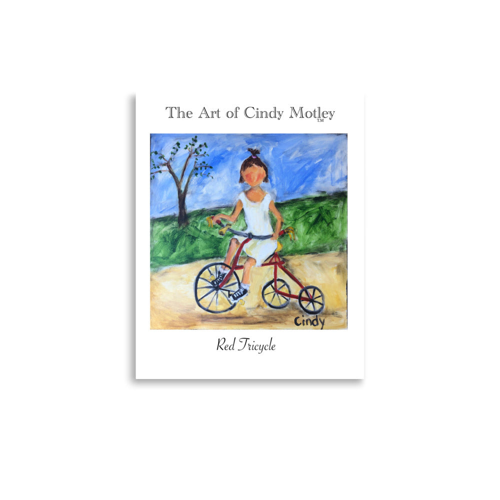 Red Tricycle Poster