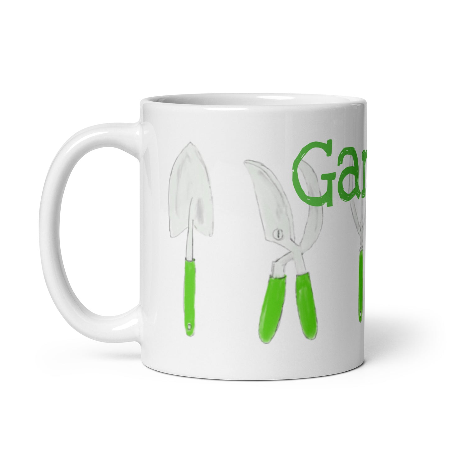 Garden By Cindy Motley White glossy mug