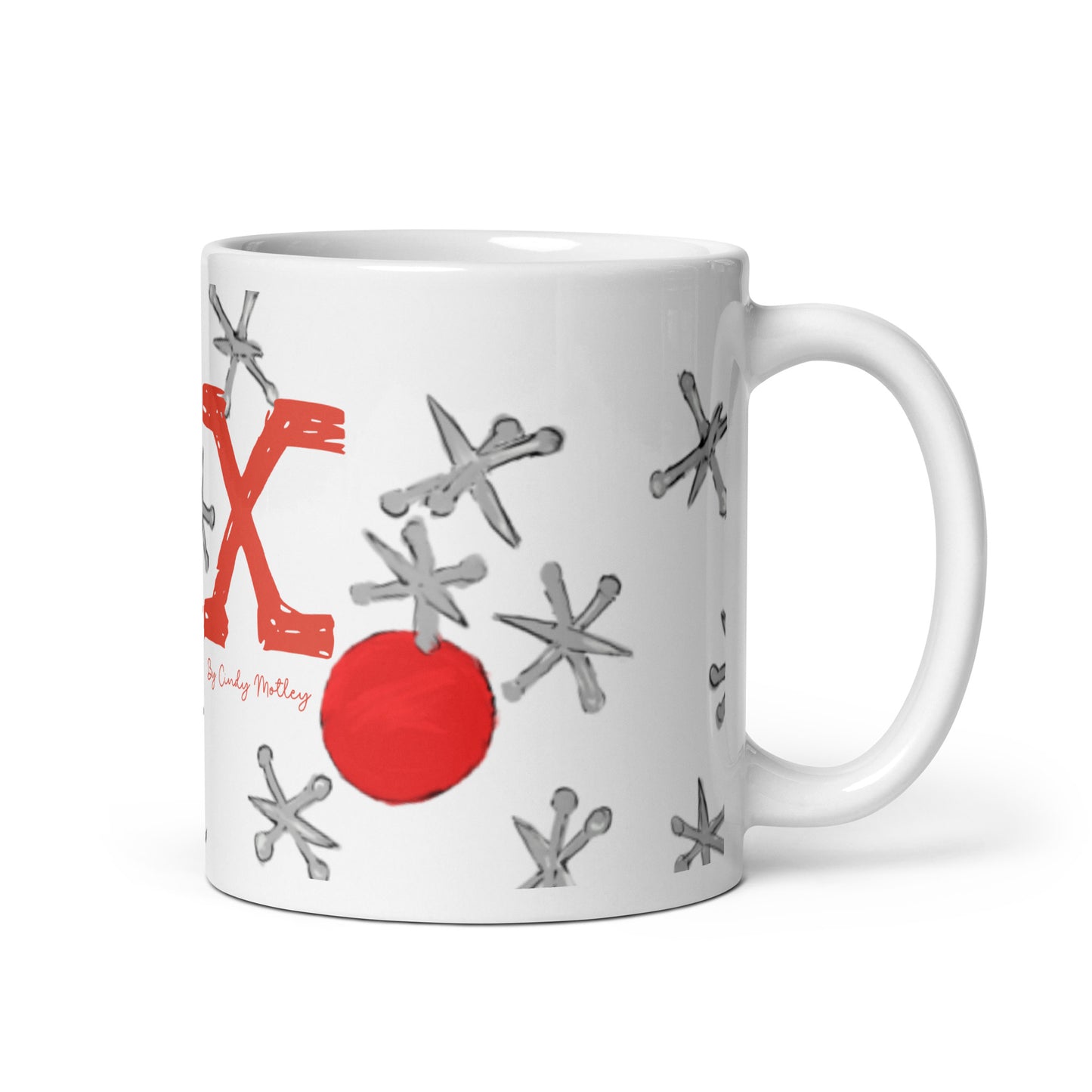 Jax By Cindy Motley White glossy mug