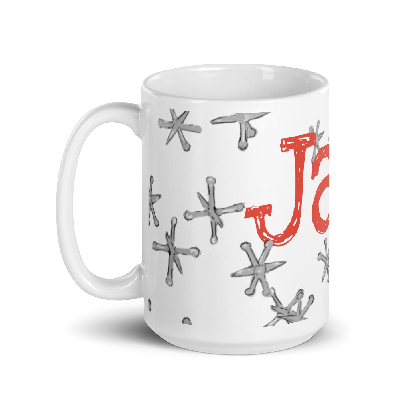 Jax By Cindy Motley White glossy mug