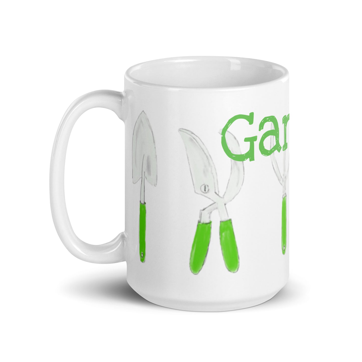 Garden By Cindy Motley White glossy mug