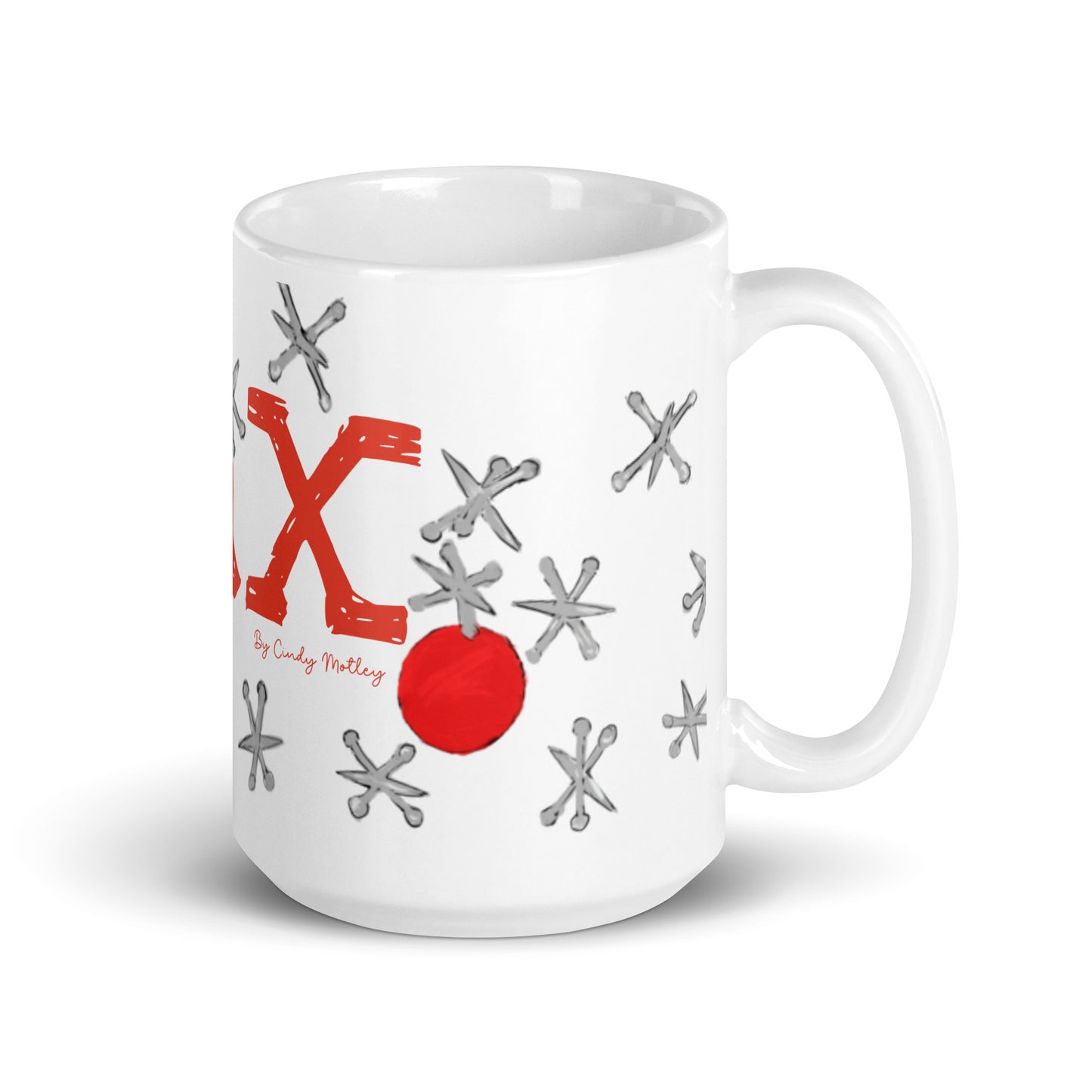 Jax By Cindy Motley White glossy mug