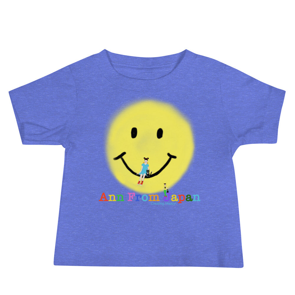 AFJ Smile Face Baby Jersey Short Sleeve Tee