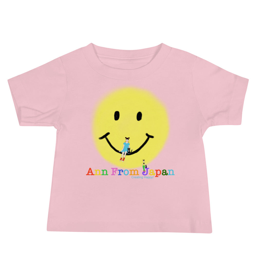 AFJ Smile Face Baby Jersey Short Sleeve Tee