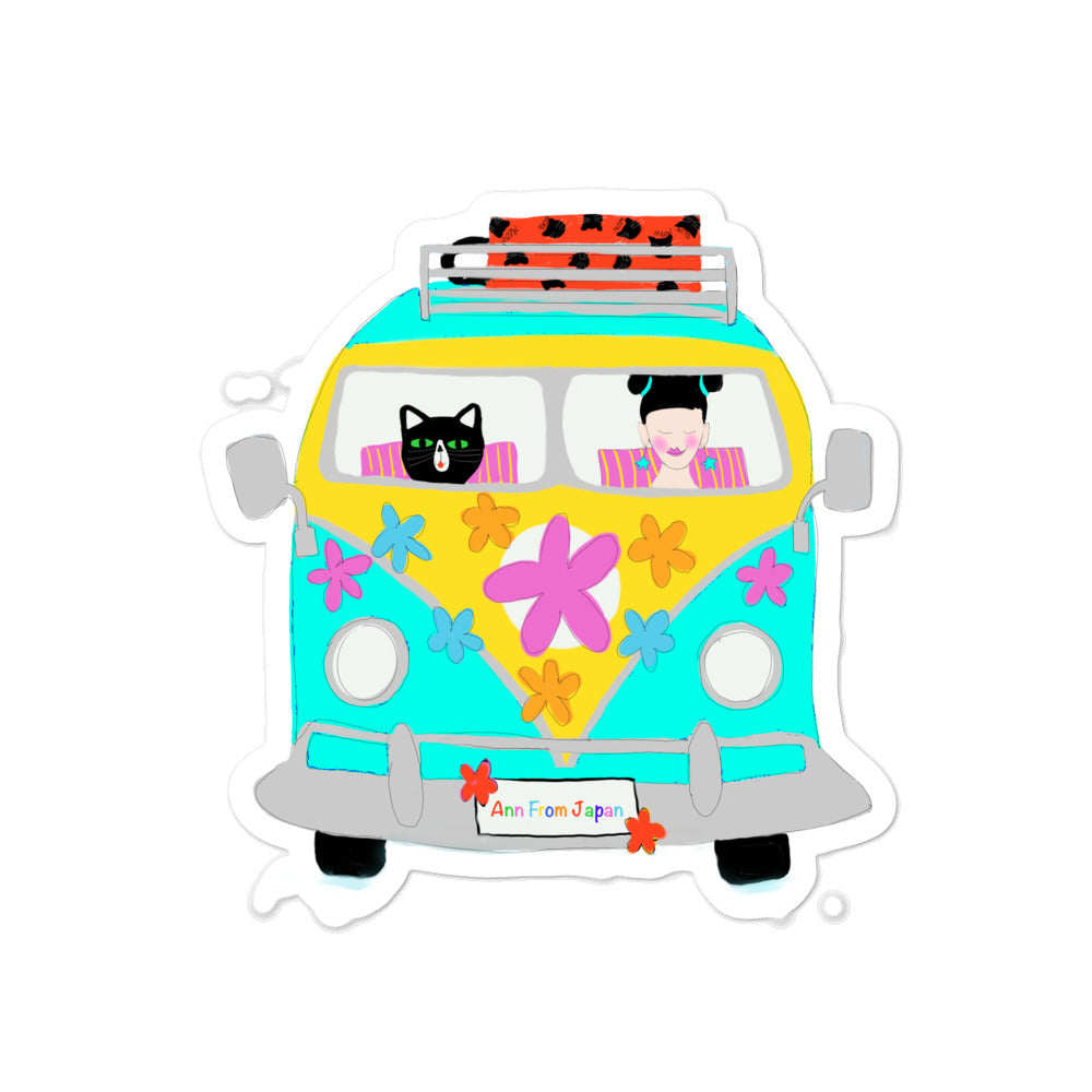 AFJ The Bus Bubble-free stickers