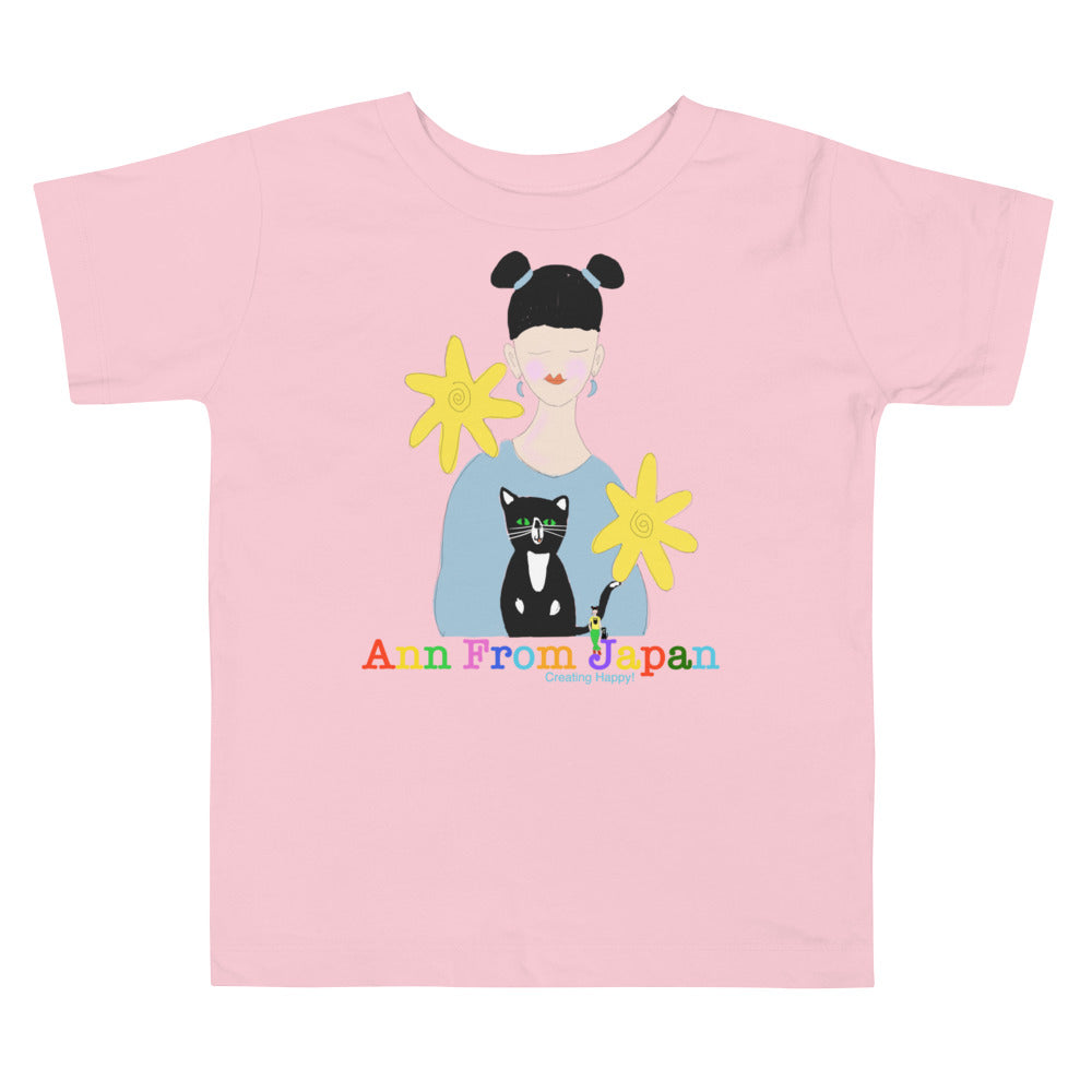 AFJ Flower Power Toddler Short Sleeve Tee
