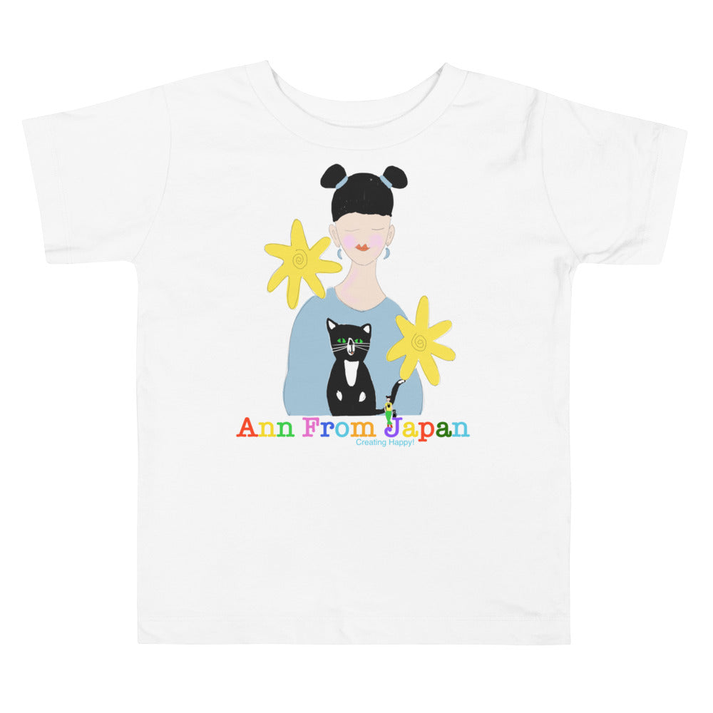 AFJ Flower Power Toddler Short Sleeve Tee