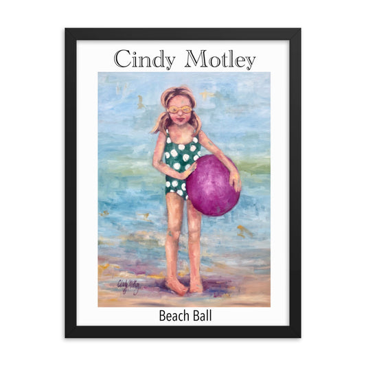 Beach Ball Framed poster