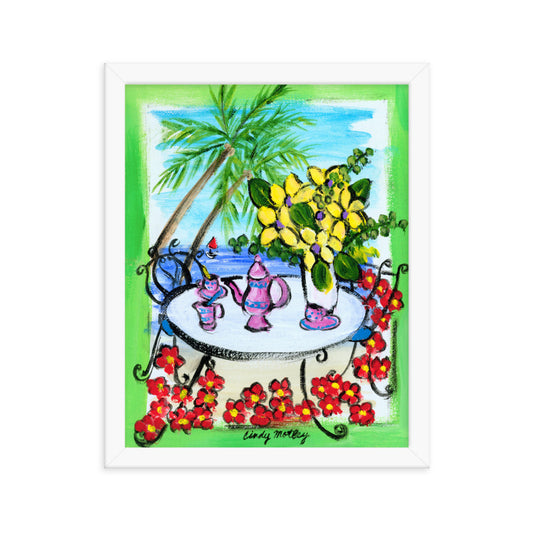 Palms By Cindy Motley Framed poster