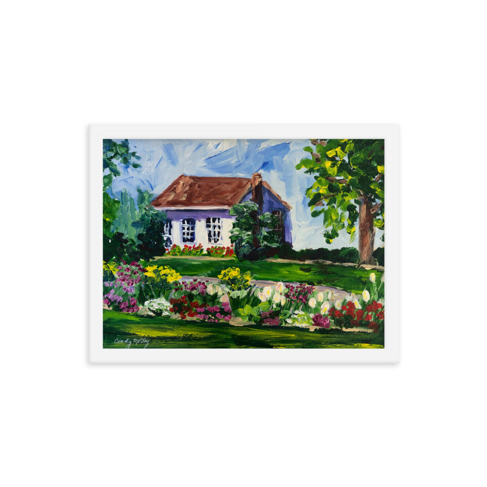 Home with a Garden By Cindy Motley Framed poster