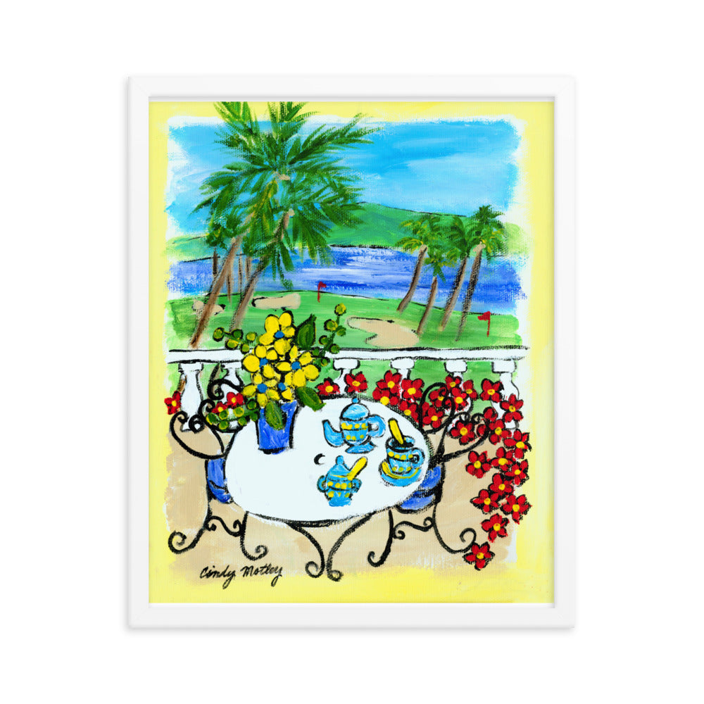 Golf By Cindy Motley Framed poster