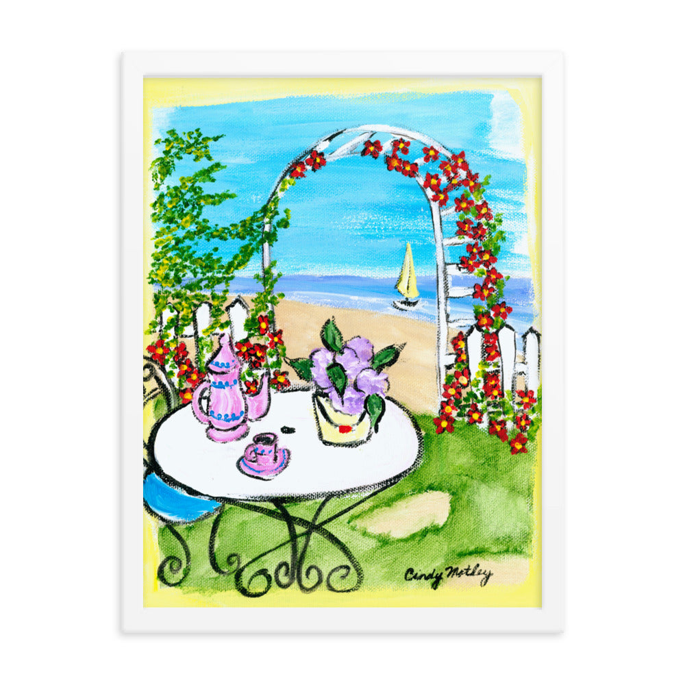 Sailing By Cindy Motley Framed poster