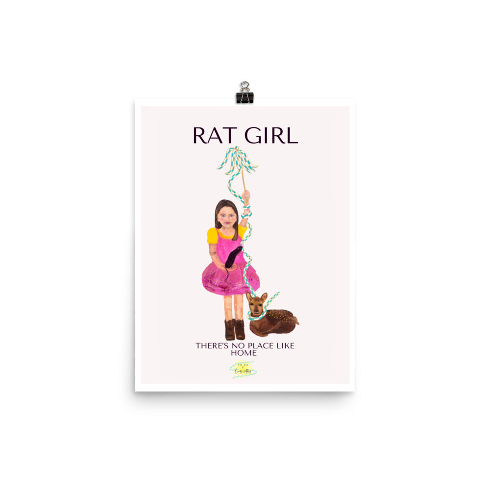 Rat Girl Poster By Cindy Motley